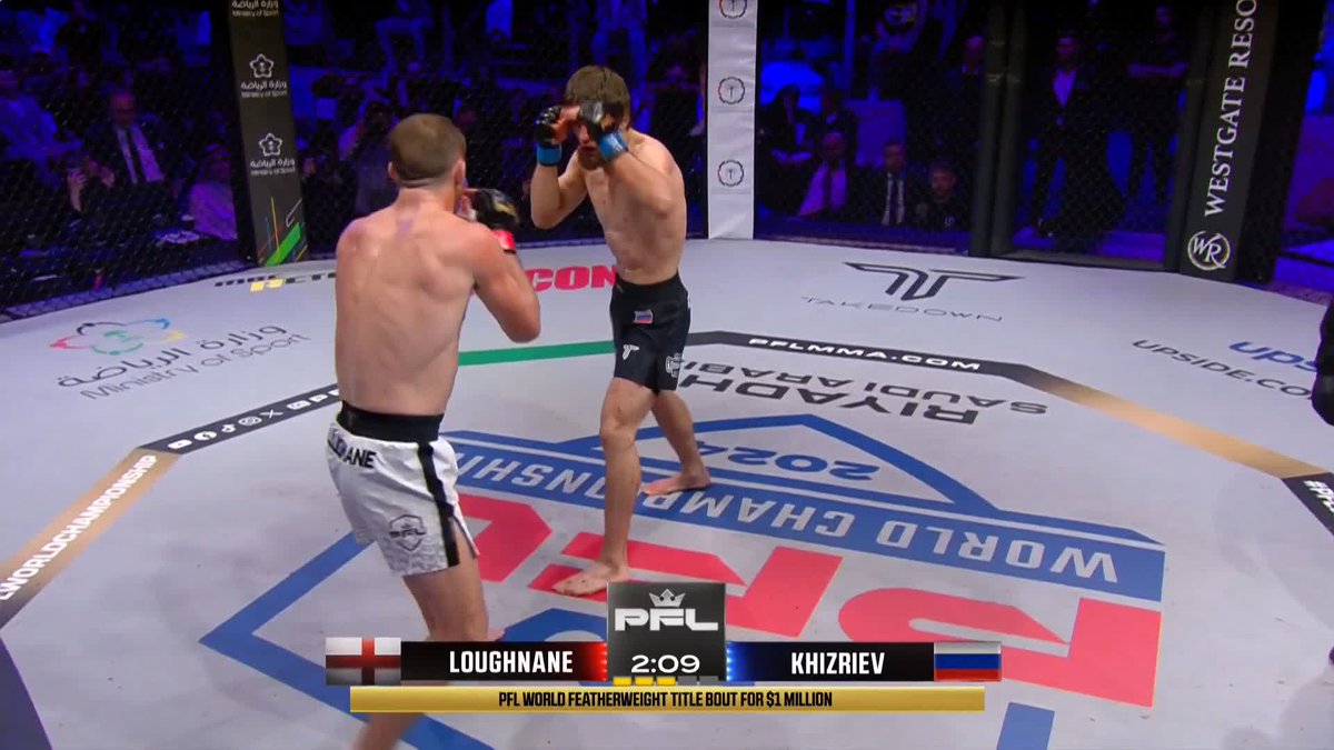 Timur Khizriev running away with the 3rd round #PFLWorldChampionship LIVE NOW ON ESPN+