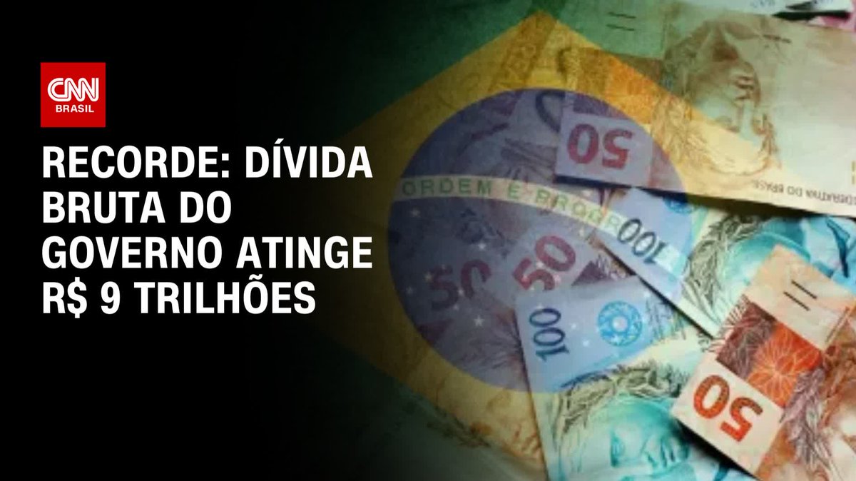 A dívida bruta do governo federal atingiu R$ 9 trilhões. Segundo o Banco Central, este é o maior valor registrado na história. O número é o equivalente a 78,6% do PIB brasileiro. Esta dívida abrange as contas do governo federal, INSS e governos estaduais e municipais. #CNNArena