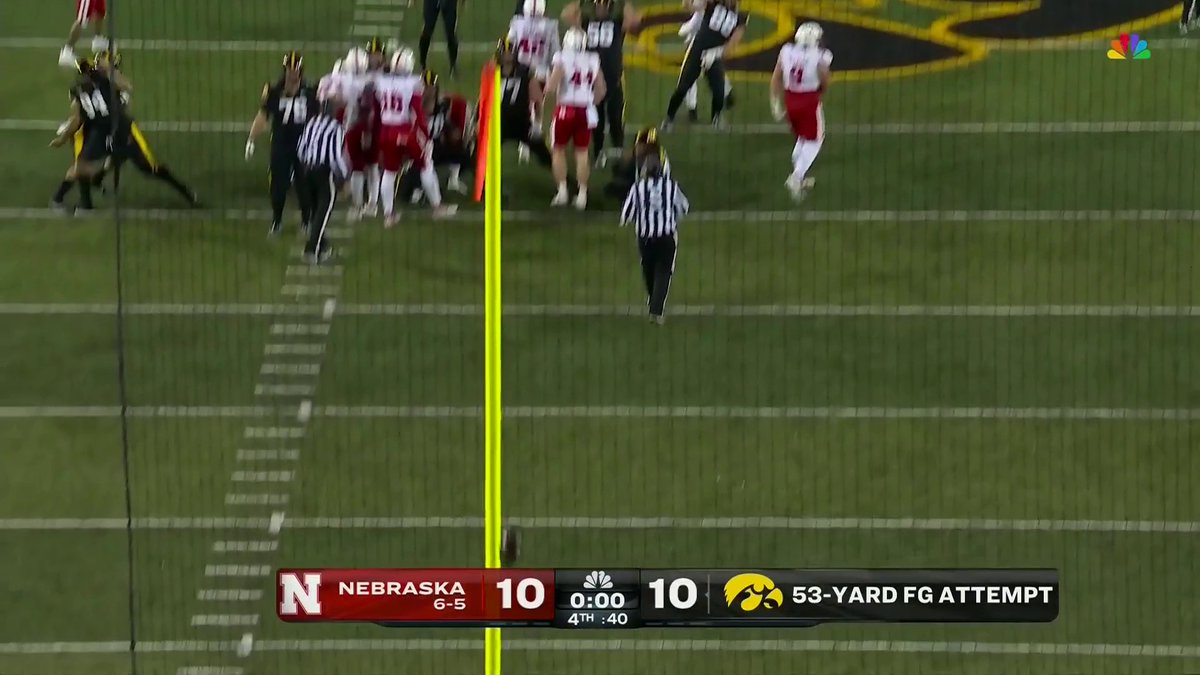 HAWKEYES WIN 🎯 The 53-yard field goal is good and Hawkeye Football calls game vs Nebraska 🔥 📺NBC