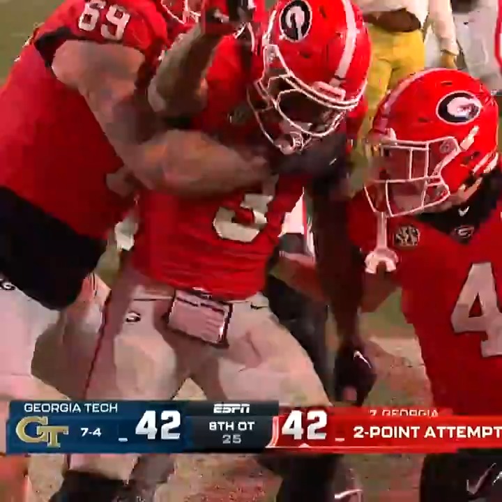 8TH OT. INSTANT CLASSIC. 🚨 Georgia Football x #ItJustMeansMore