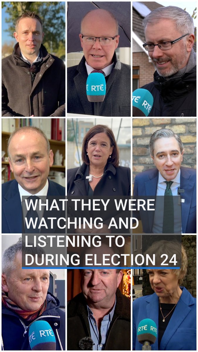 What were the party leaders watching and listening to during the general election campaign? 🎧📺📱 Tap the link in our bio to follow live 📲 #Election24 #GE24 #spotify #netflix #playlist #mustwatch #ireland