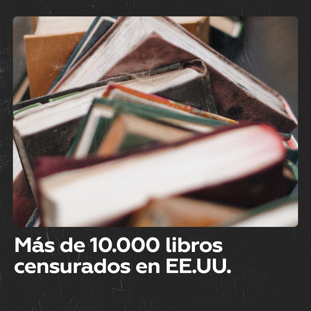 📚 Prohíben más de 10.000 libros en bibliotecas públicas de EE.UU. Miles de obras clásicas y modernas, incluidas hispanoamericanas, han sido vetadas en bibliotecas públicas de Estados Unidos en los últimos años.