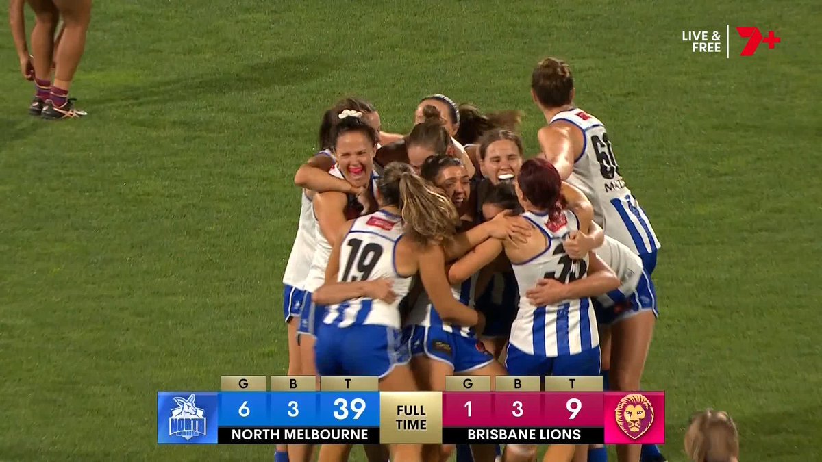 The best team all year. The best team of the finals. The best team on #AFLWGF day... And for the first time, the Kangaroos are AFLW premiers! 🏆