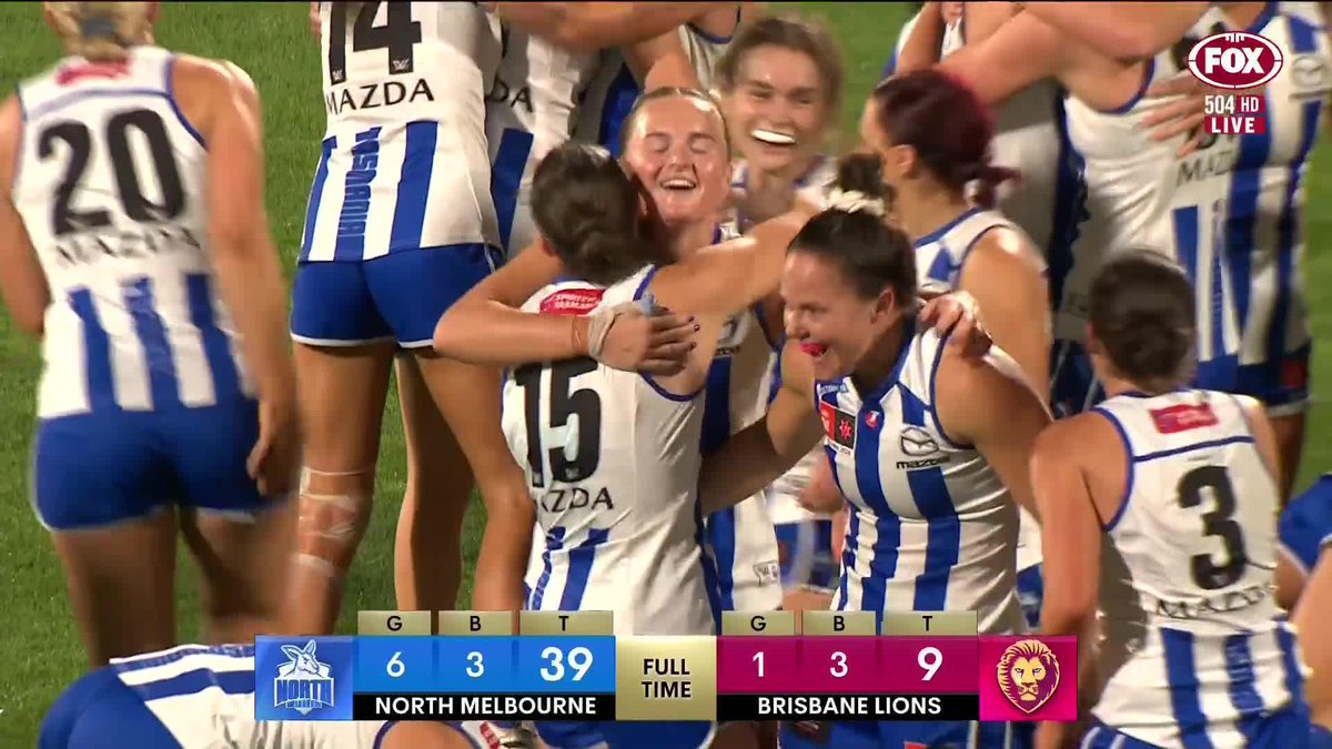Absolute scenes at Ikon Park as North Melbourne are crowded 2024 Premiers! 📺 Watch #AFLWGF LIVE on ch. 504 or stream on Kayo: ✍️ BLOG 🔢 MATCH CENTRE