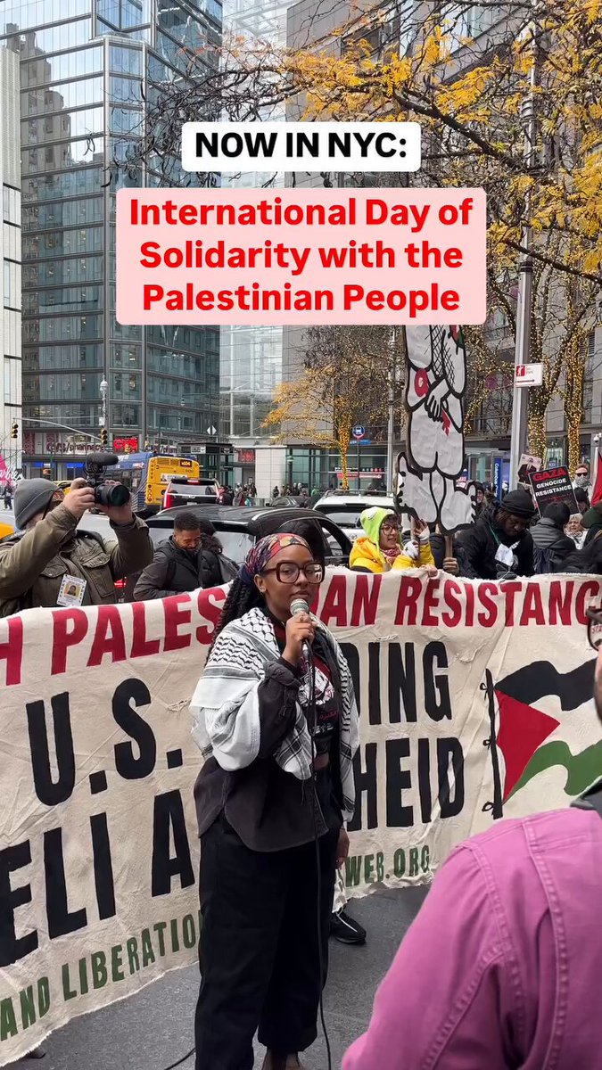 The United States continues to create humanitarian disasters in the Middle East. On International Day of Solidarity with the Palestinian People, NYC has taken to the streets, boycotting Black Friday and calling for an end to the U.S./Israeli genocide in Palestine!