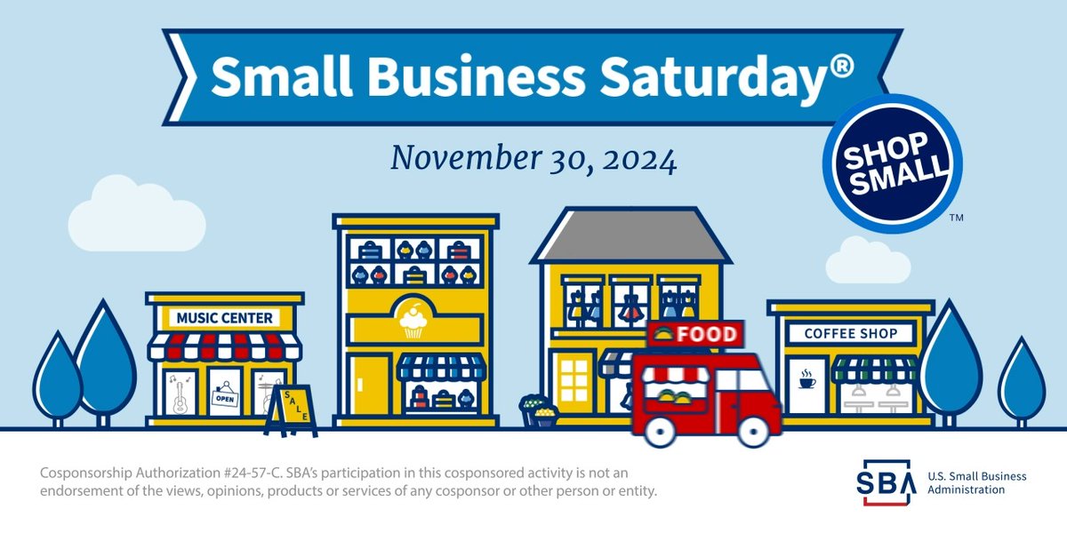 🥳 Happy Small Business Saturday! #ShopSmall 🛍️ today and every day to support the small businesses in your community. Learn more about how you can participate: