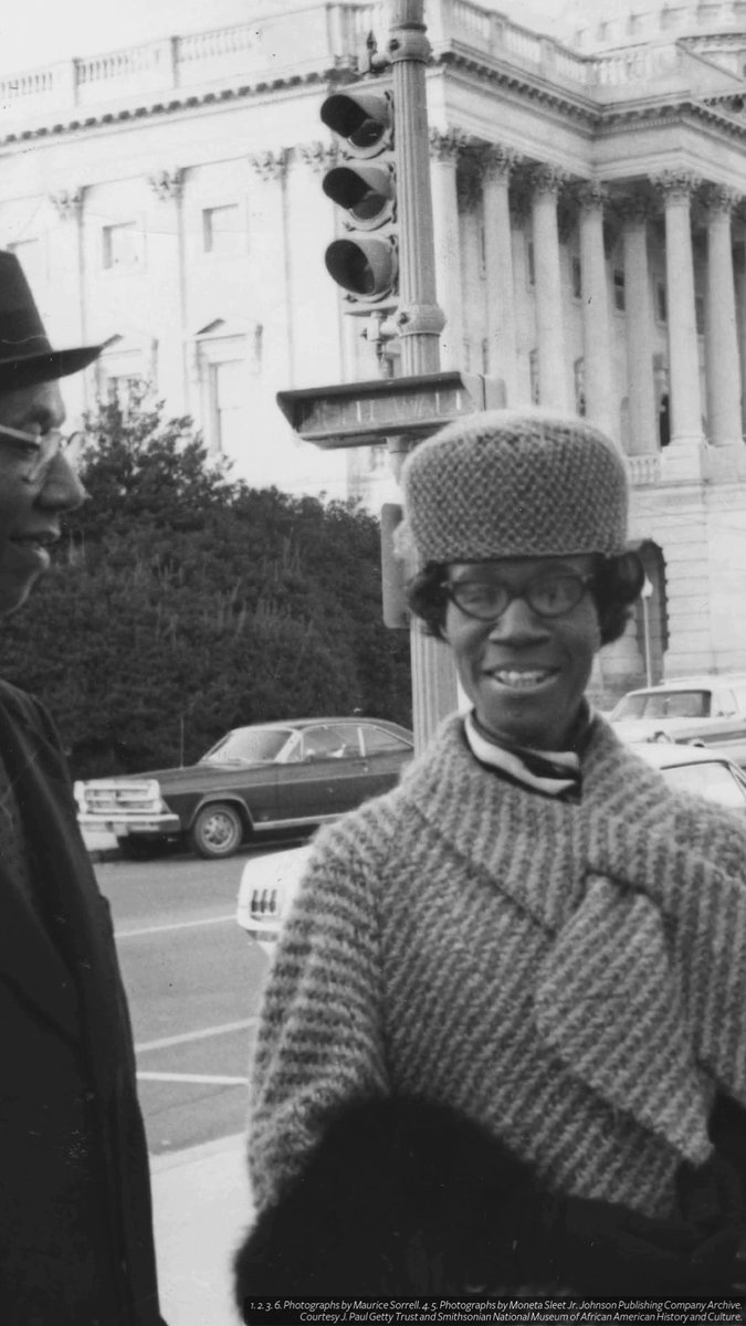 Born #OTD in 1924, Shirley Chisholm was the first African American woman elected to Congress and the first Black candidate from a major party to run for president of the United States.