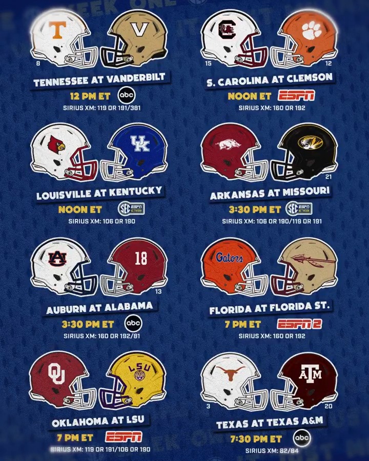 Rivalry Saturday is officially here... And it's ALLLLL on the line. 😤 #SECFB 🗓️⤵️