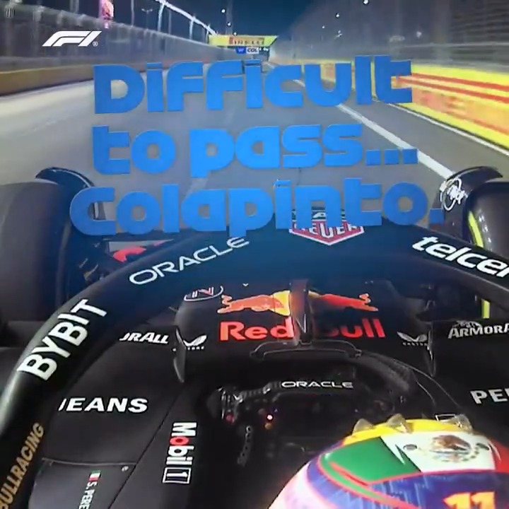 Ustedes odian a Checo Perez por ser mexicano, pero yo lo amo por ayudar a poner en el mapa de Red Bull a Colapinto con esto en la 3ra carrera de Franco