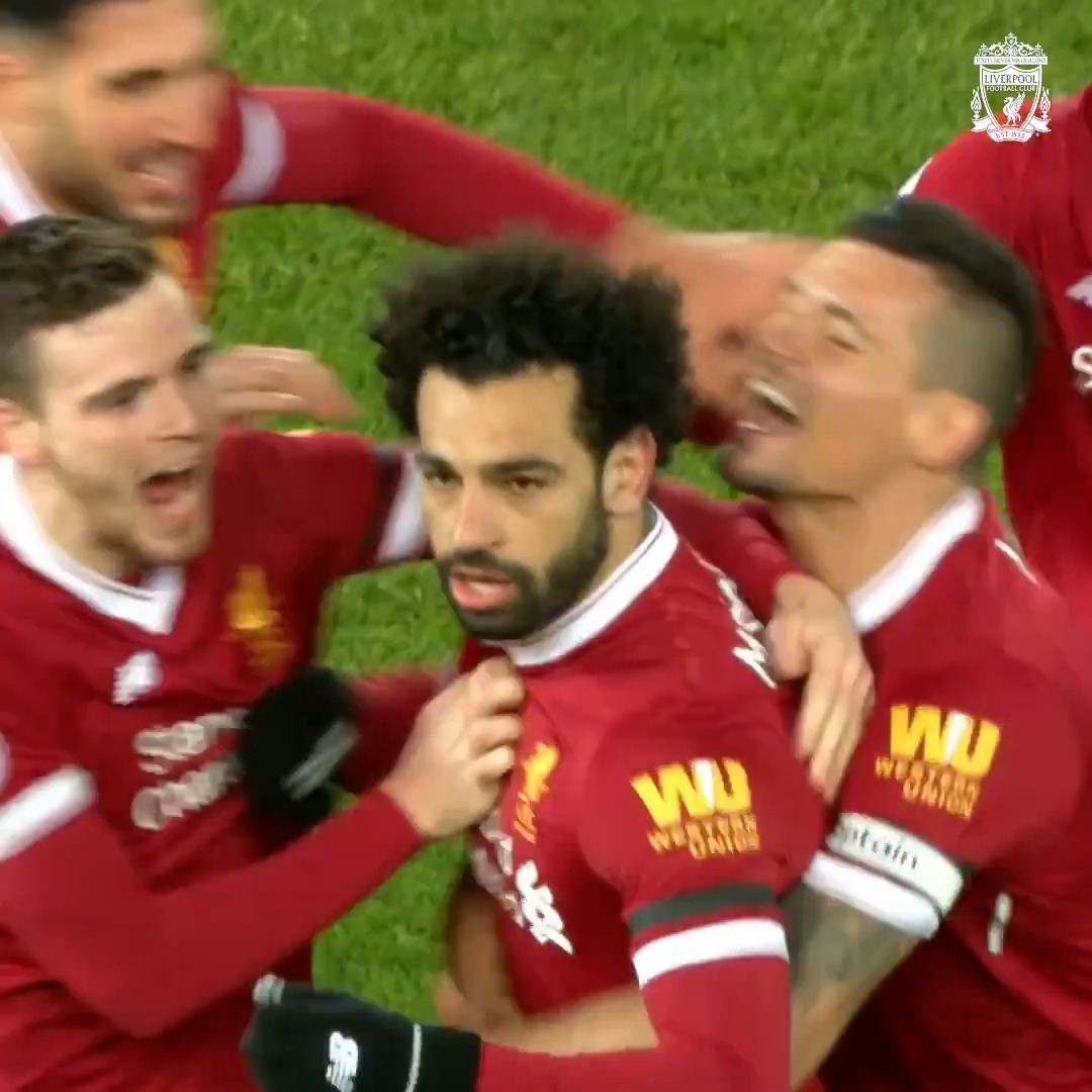 Salah strikes from range 🤯 #LIVMCI