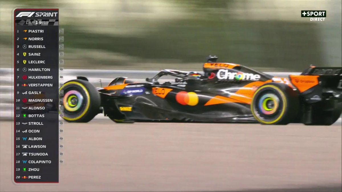 LANDO NORRIS OFFRE LA VICTOIRE À OSCAR PIASTRI 🤯 Le Britannique s'écarte juste avant la ligne, c'est son coéquipier qui s'impose dans cette Course Sprint 😳 #QatarGP #F1
