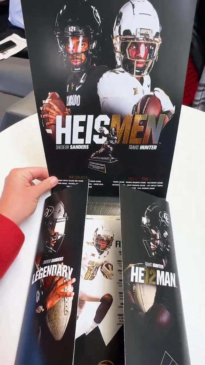 Colorado's Heisman packet for Travis Hunter and Shedeur Sanders 🔥🦬 Colorado Buffaloes Football