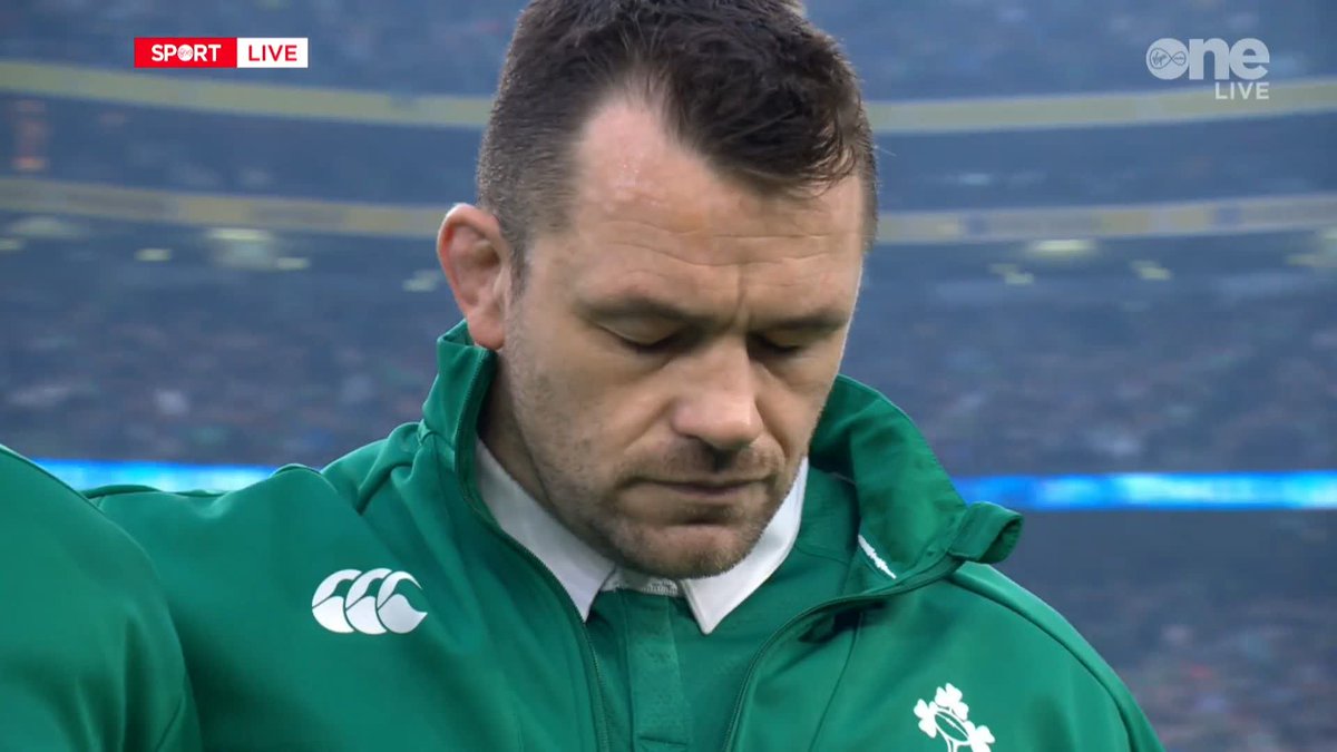 Cian Healy was struggling to contain his emotions during Amrhán na bhFiann.