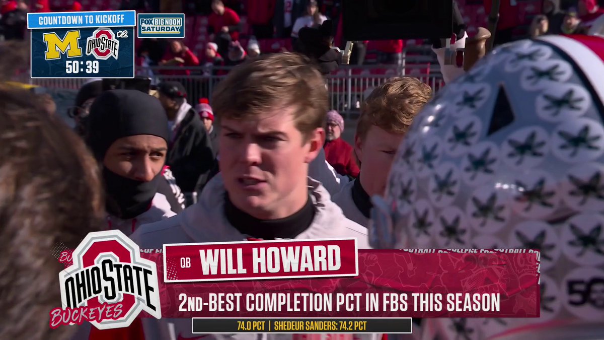 "Enjoy today, turn up with your brothers and have fun. Let's dominate today!" 🌰 Ohio State Football QB Will Howard gets his teammates ready for The Game 😤