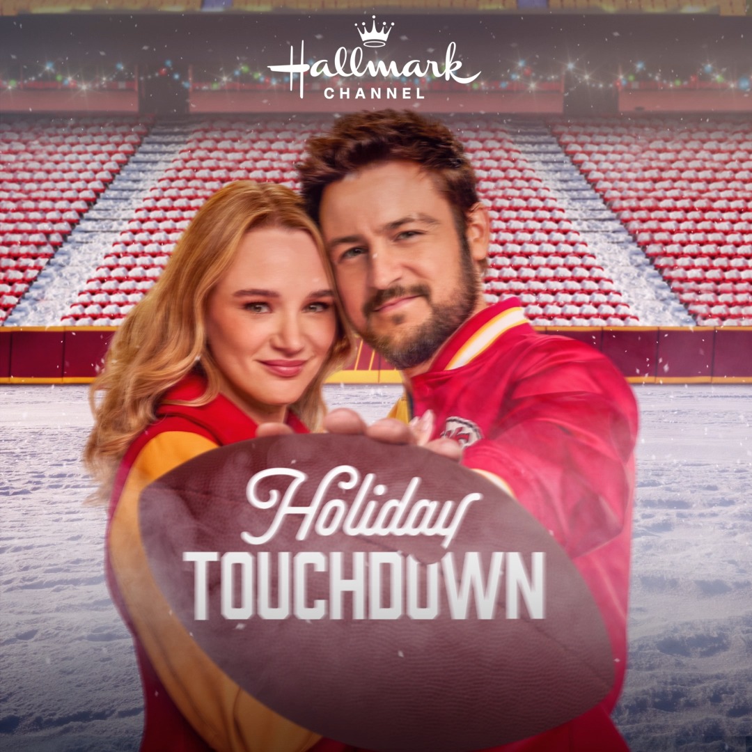 See you under the bright stadium lights! #HolidayTouchdown: A Kansas City Chiefs Love Story premieres tonight at 8/7c. 🏈❤️ Tyler Hynes Hunter King #Hynies
