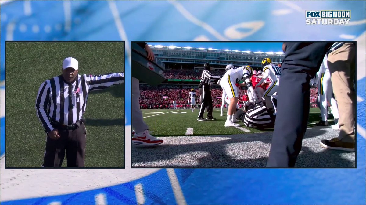 A Chiefs player got decked during the Ohio State/Michigan scuffle