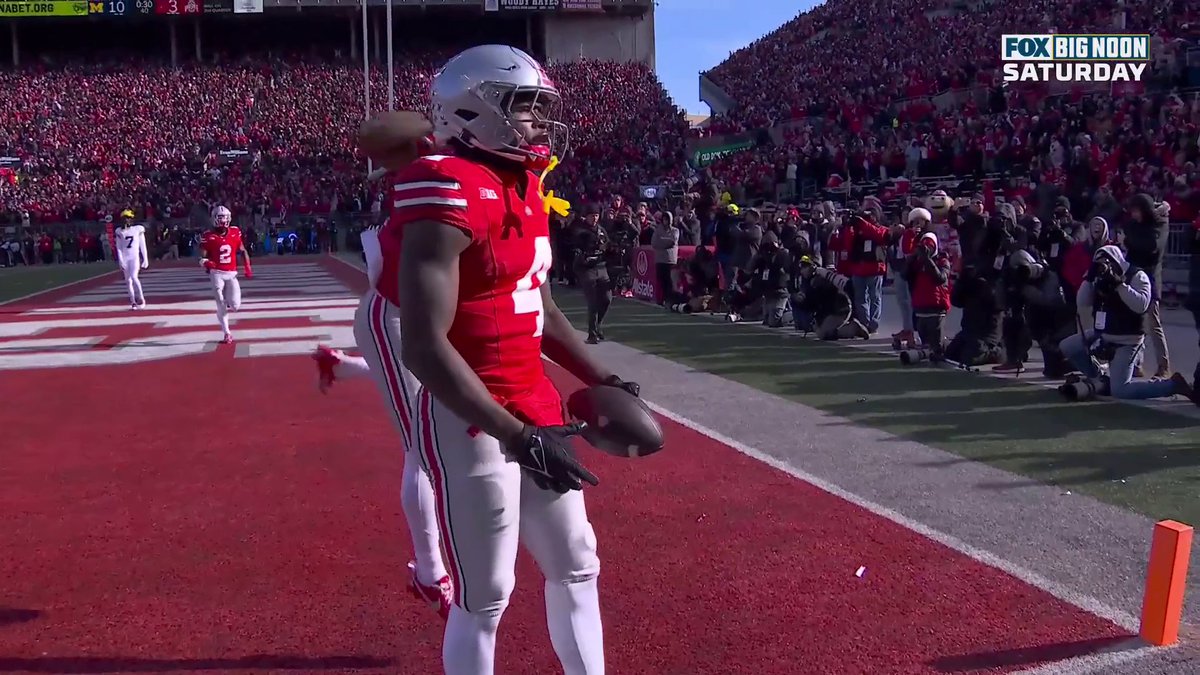 Jeremiah Smith ran the defender over for the TD 💪😤 Ohio State Football