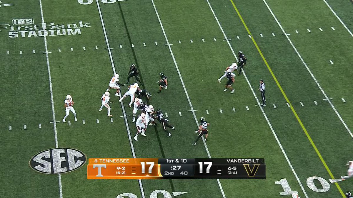 THINGS GOT CHIPPY AFTER TENNESSEE TOOK THE LEAD OVER VANDY 👀