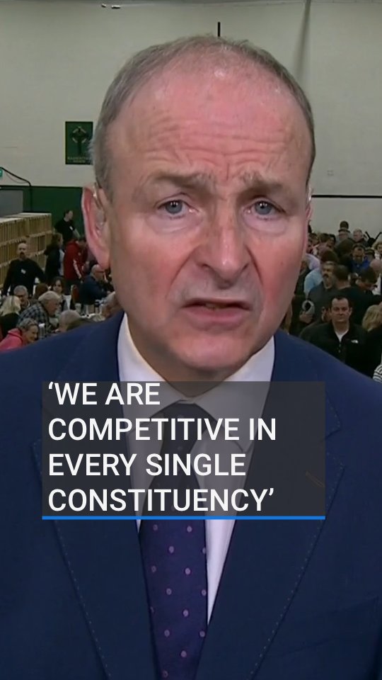 Leader of Fianna Fáil Micheál Martin has said that it looks like his party will emerge as the highest in the popular vote in #Election24. He said Fianna Fáil is “competitive in every single constituency”. #rténews #Election24 #fiannafáil