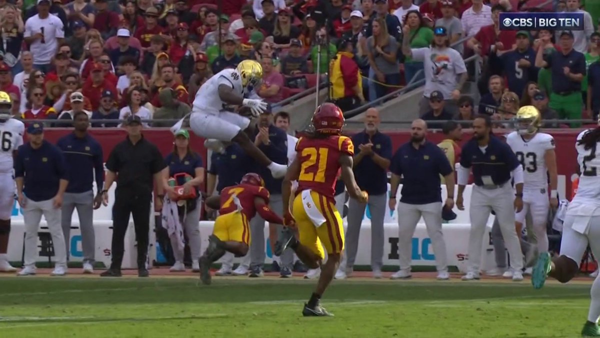 Notre Dame has an Olympic level athlete at RB