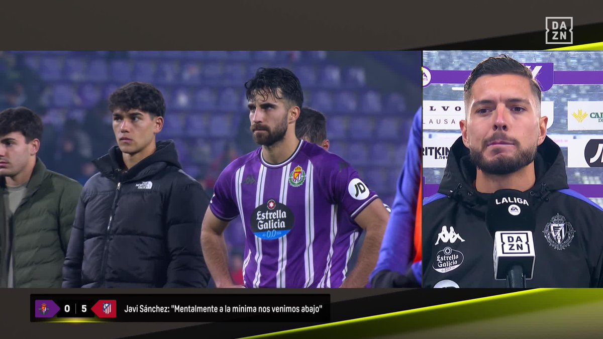 Javi Sánchez, comprensivo con las protestas de la afición del Real Valladolid C.F. "Les hemos faltado el respeto con el partido que hemos hecho" #LALIGAenDAZN ⚽️