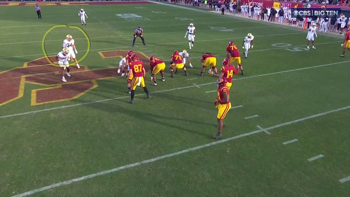 Drayk Bowen was all over this play for Notre Dame Football.