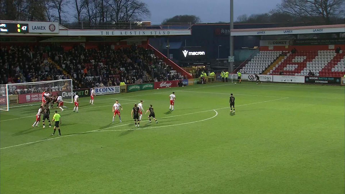 WHAT A HIT. Stephen McLaughlin sent Mansfield Town FC into the #EmiratesFACup third round in style 😮‍💨