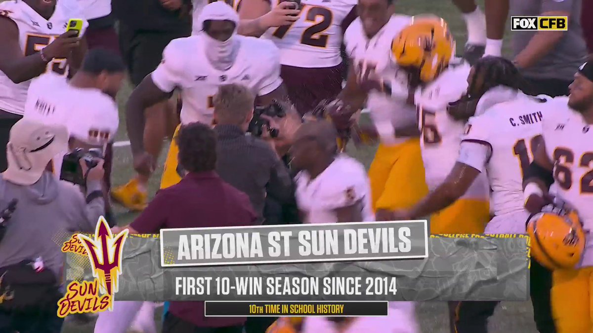 No escaping the Gatorade bath for Kenny Dillingham 🤣 Sun Devil Football