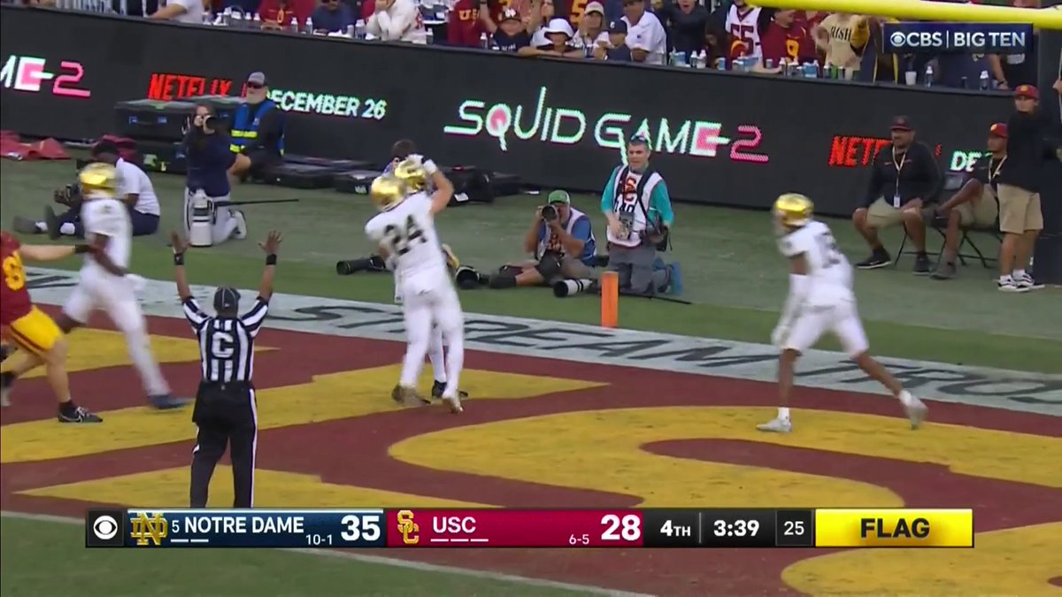 NOTRE DAME 99-YARD PICK-SIX, THAT ABOUT DOES IT FOR USC!