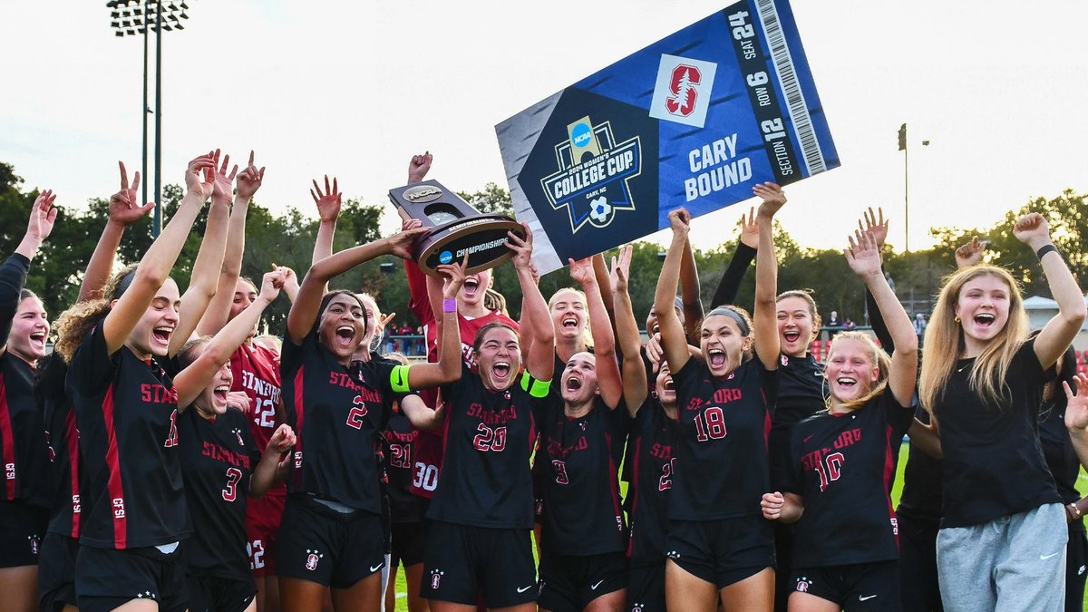 The clinching moment 🤩 Watch all four #WCollegeCup teams secure their trip to Cary, NC. #NCAASoccer x Stanford Women's Soccer Wake Women's Soccer UNC Women's Soccer Duke Women's Soccer