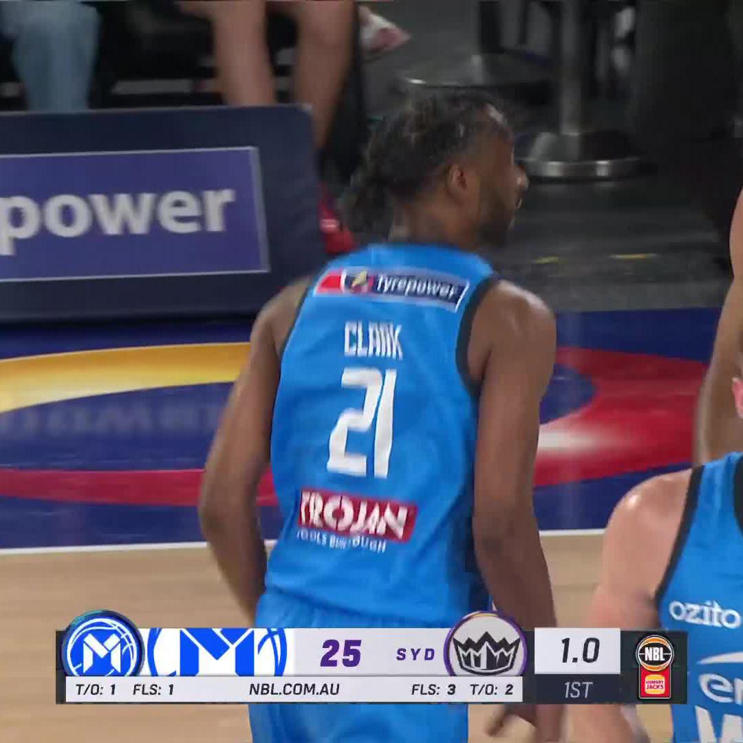 Tyler Robertson with potentially the longest made shot in NBL History!!! #NBL25