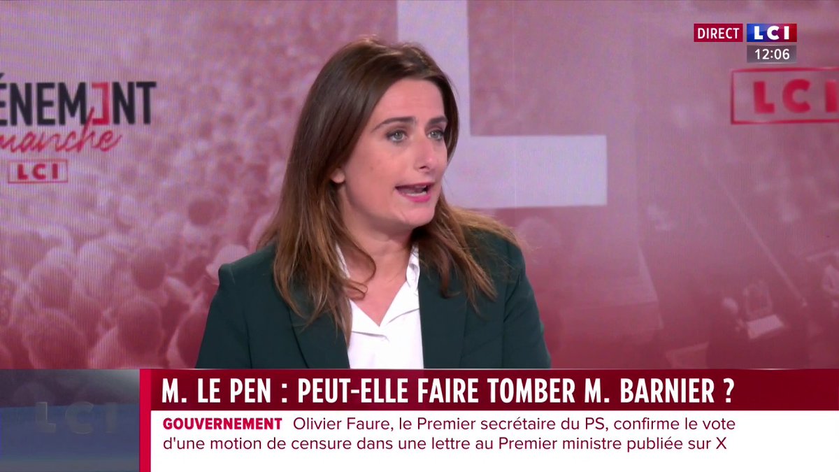 🔴 Censure du gouvernement 🗣️ "Marine Le Pen montre à Michel Barnier tous les jours de quel côté de la laisse il se situe. Les macronistes auront la défaite et le déshonneur" 👉 Marine Tondelier (Marine Tondelier), Secrétaire nationale EELV, invitée de david doukhan