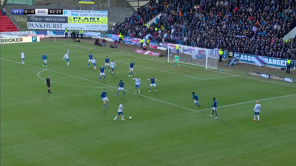 🗣️ “That could be a crucial goal for Rangers!” The deadlock is broken as Rangers go 1-0 up against St Johnstone via an own-goal! ⬇️