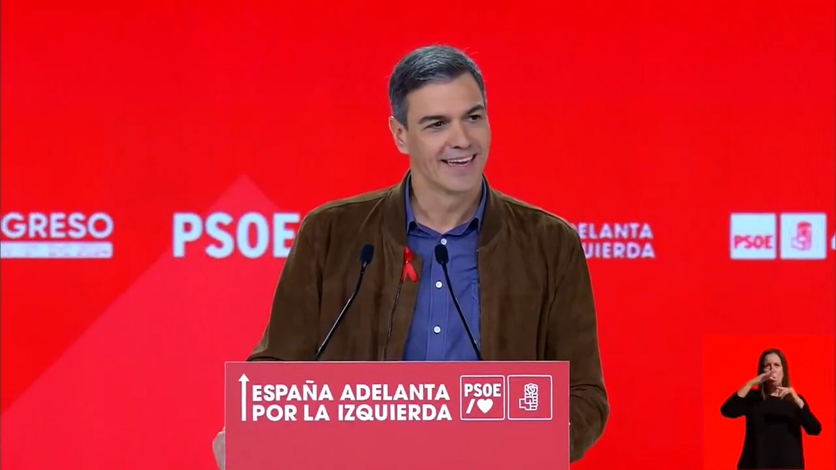 Tengo más ganas, más ilusión y más fuerza que nunca. Es un inmenso honor ser de nuevo el secretario general del PSOE. #EspañaAdelantaPorLaIzquierda #41CongresoPSOE