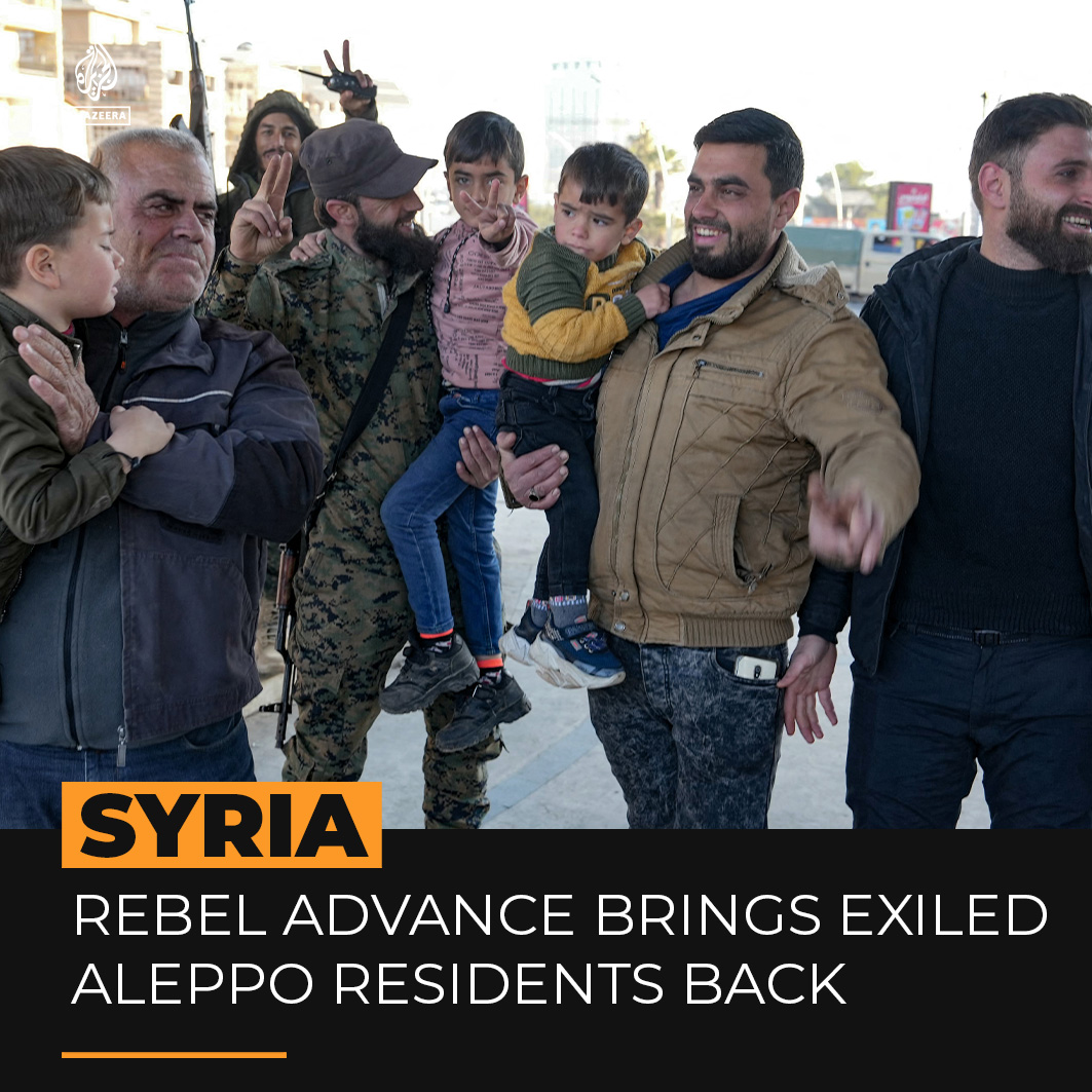 Syrian opposition fighters have driven Assad’s forces out of Aleppo, letting exiled residents return after eight years. The rebel coalition’s rapid advance marks a new phase in Syria’s 13-year war.