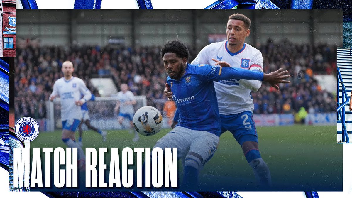 🎙️ James Tavernier spoke to RangersTV after today’s victory against St Johnstone.