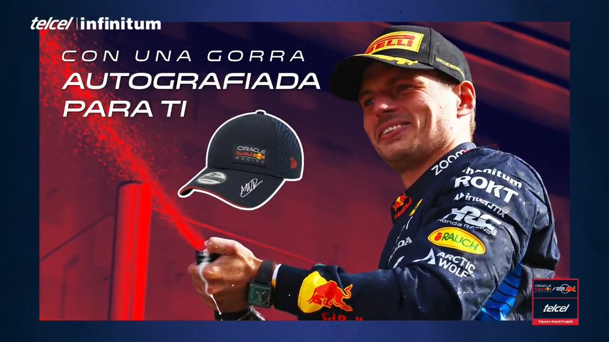 Revisa bien el video y descubre cómo ganar una gorra autografiada por Max 🧢😍 En tus respuestas no olvides colocar #MaxVerstappen #AMáximaVelocidad y adjuntar la imagen con logos visibles Para más info da click aquí ➡️