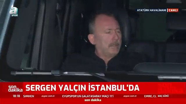 Sergen Yalçın, İstanbul'da.