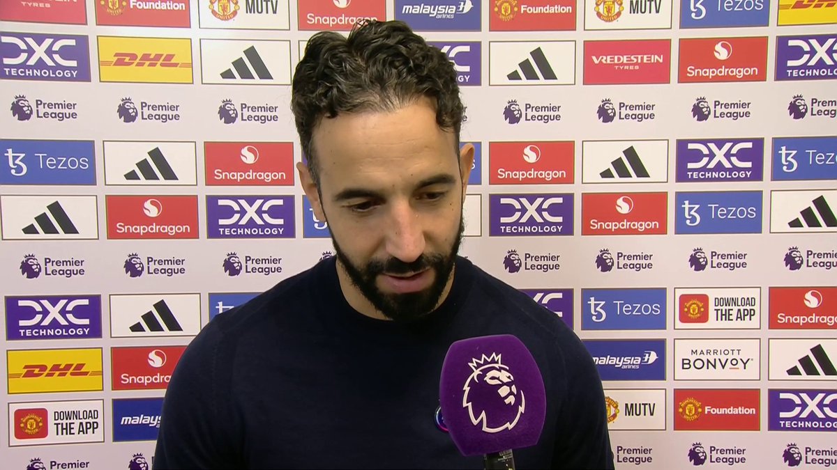 🗣️ "We have a long way to go!" Ruben Amorim reacts following Man Utd's 4-0 win over Everton at Old Trafford 🔴
