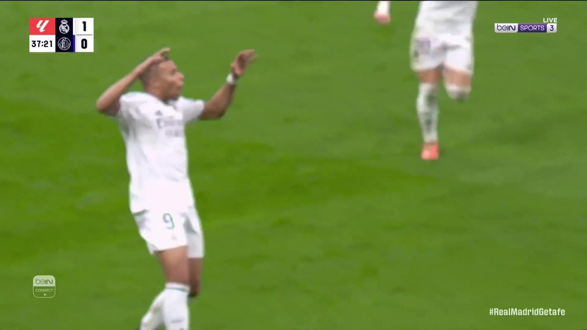 مبابي يسجل الهدف الثاني لريال مدريد #الدوري_الإسباني #LaLiga