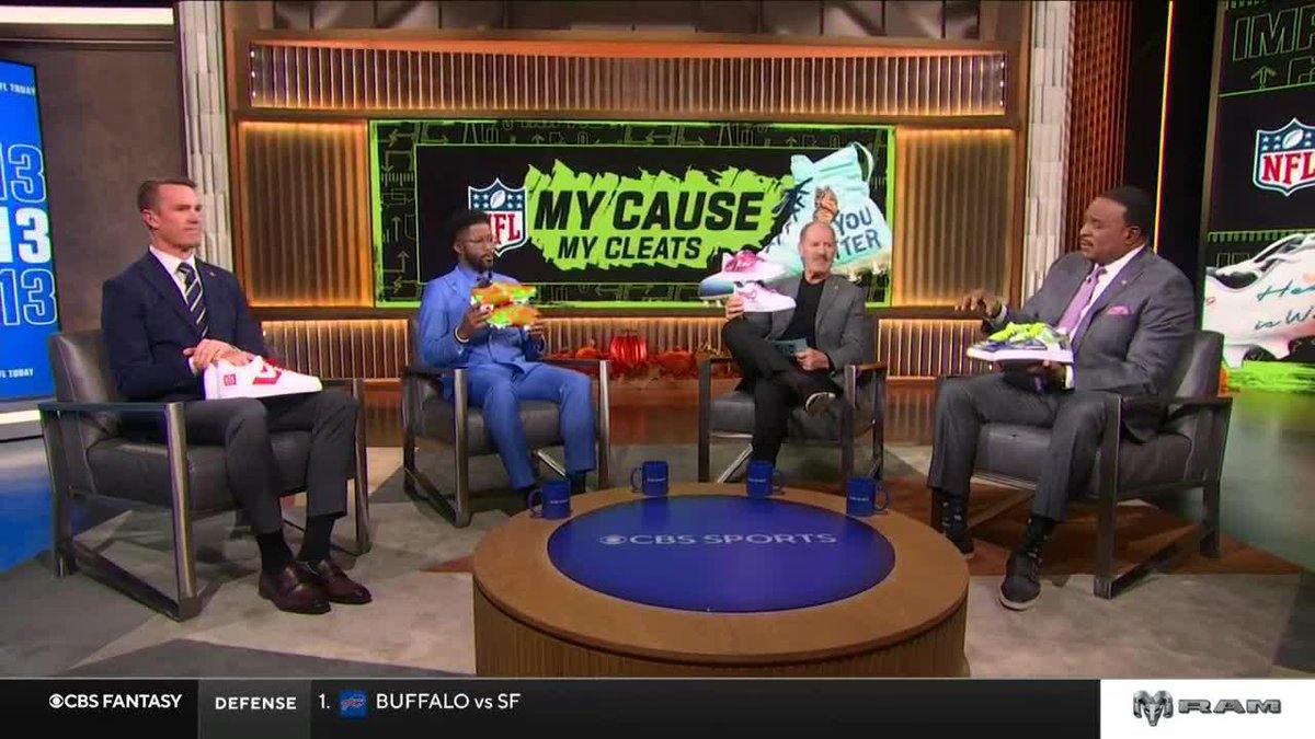 For #MyCauseMyCleats, the NFL Today crew brought in kicks to support causes close to their hearts ❤️