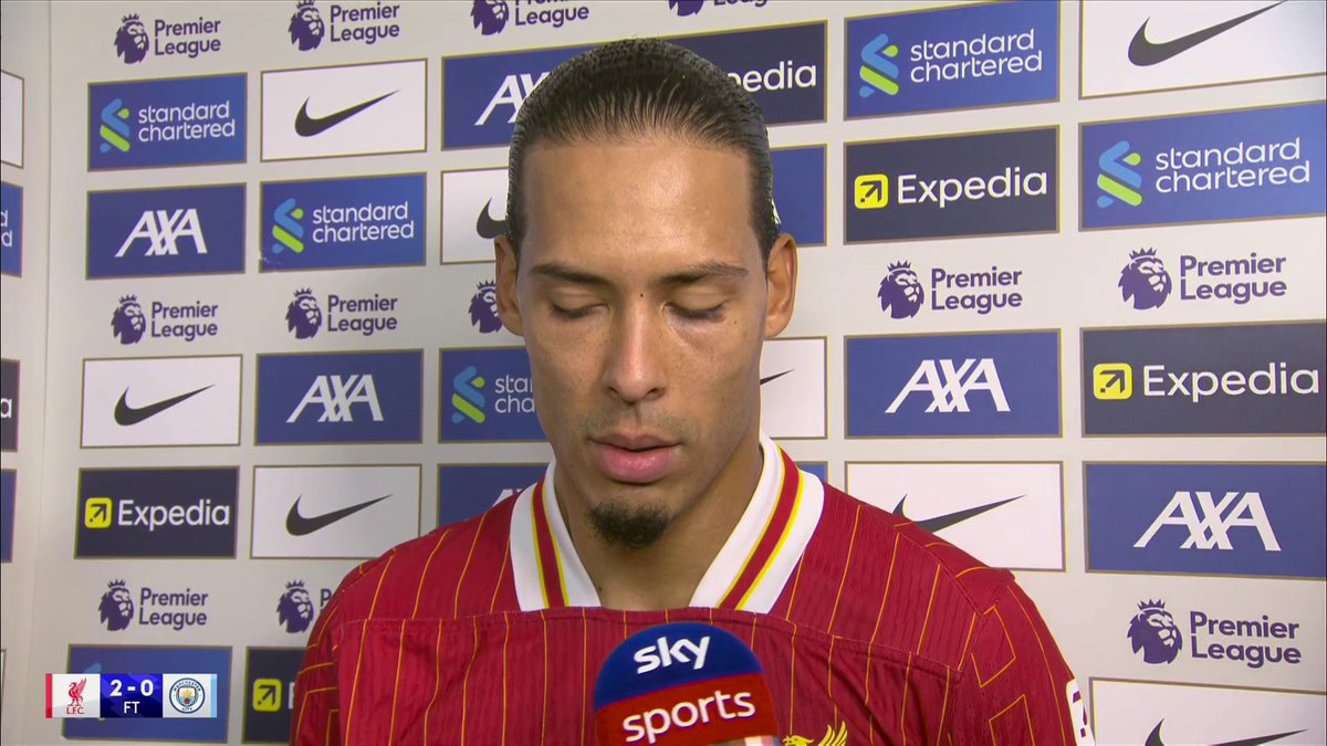 "I don't take it for granted. I enjoy every minute here, it feels like home." Mohamed Salah and Virgil van Dijk reflect on a 'special day' at Anfield and how they're not thinking about their position in the Premier League table 👀