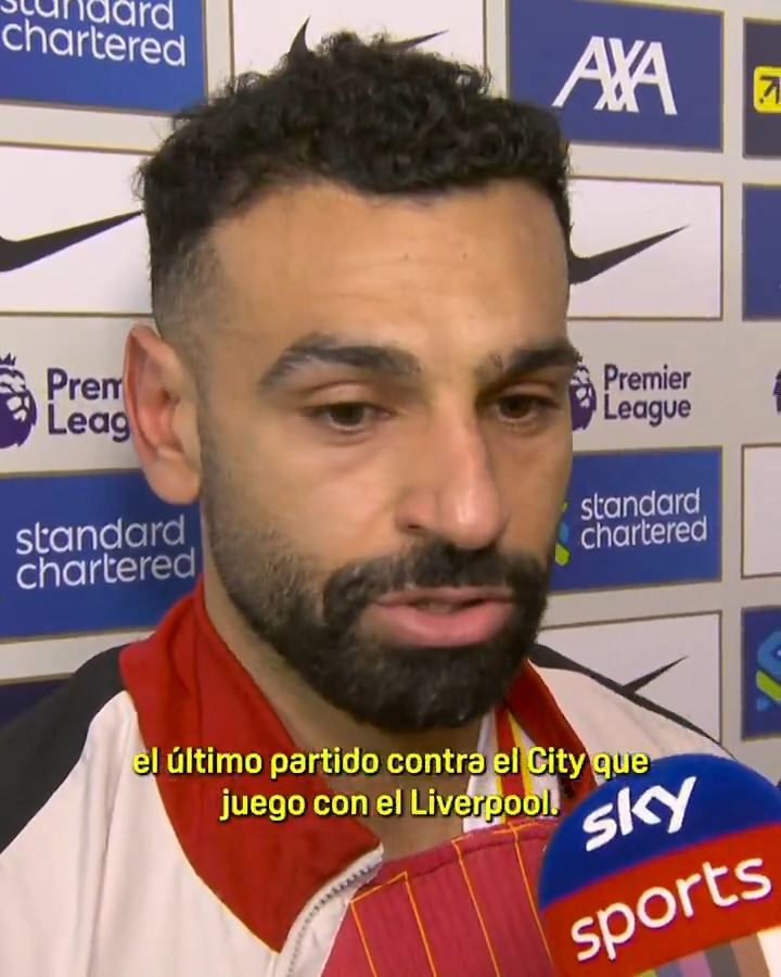 Mo Salah deja su futuro en el aire: "Por ahora, este es el último partido contra el Manchester City que juego con el Liverpool" #PremierLeagueDAZN 🏴󠁧󠁢󠁥󠁮󠁧󠁿⚽️