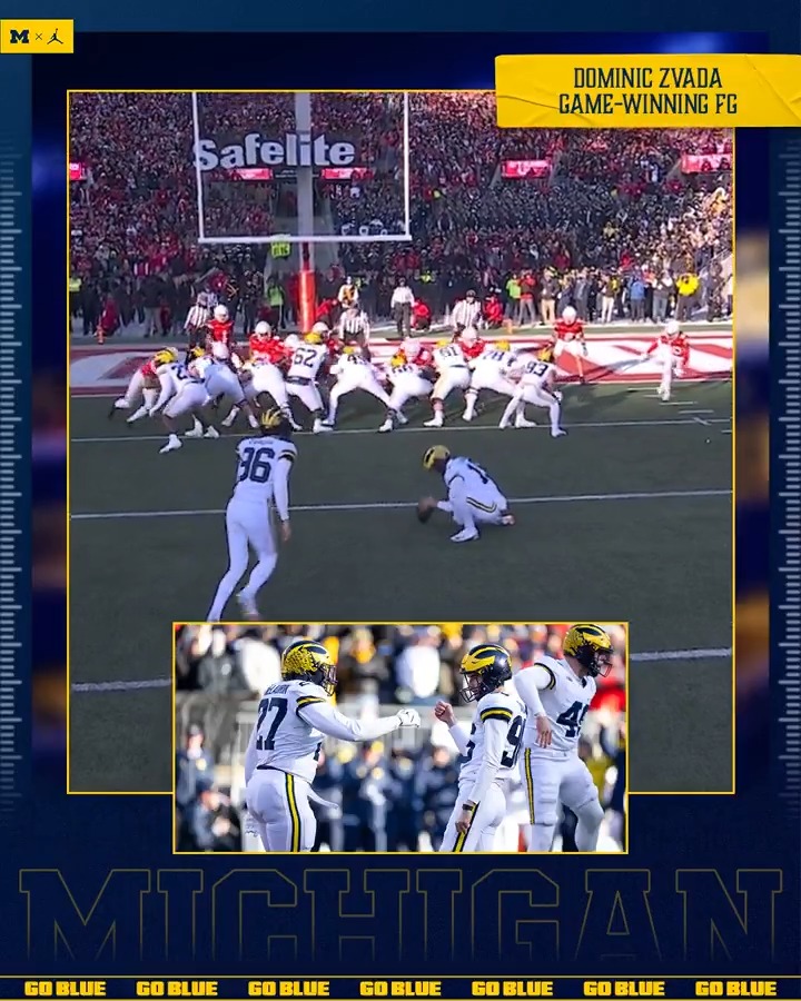 It's up, it's good, and it's the game-winning field goal! #GoBlue