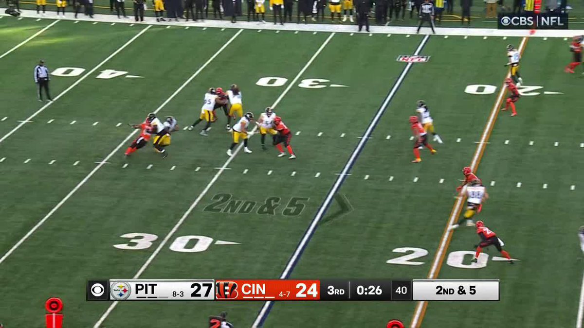 Russ stays COOKING The Pittsburgh Steelers extend their lead on a beauty to Freiermuth