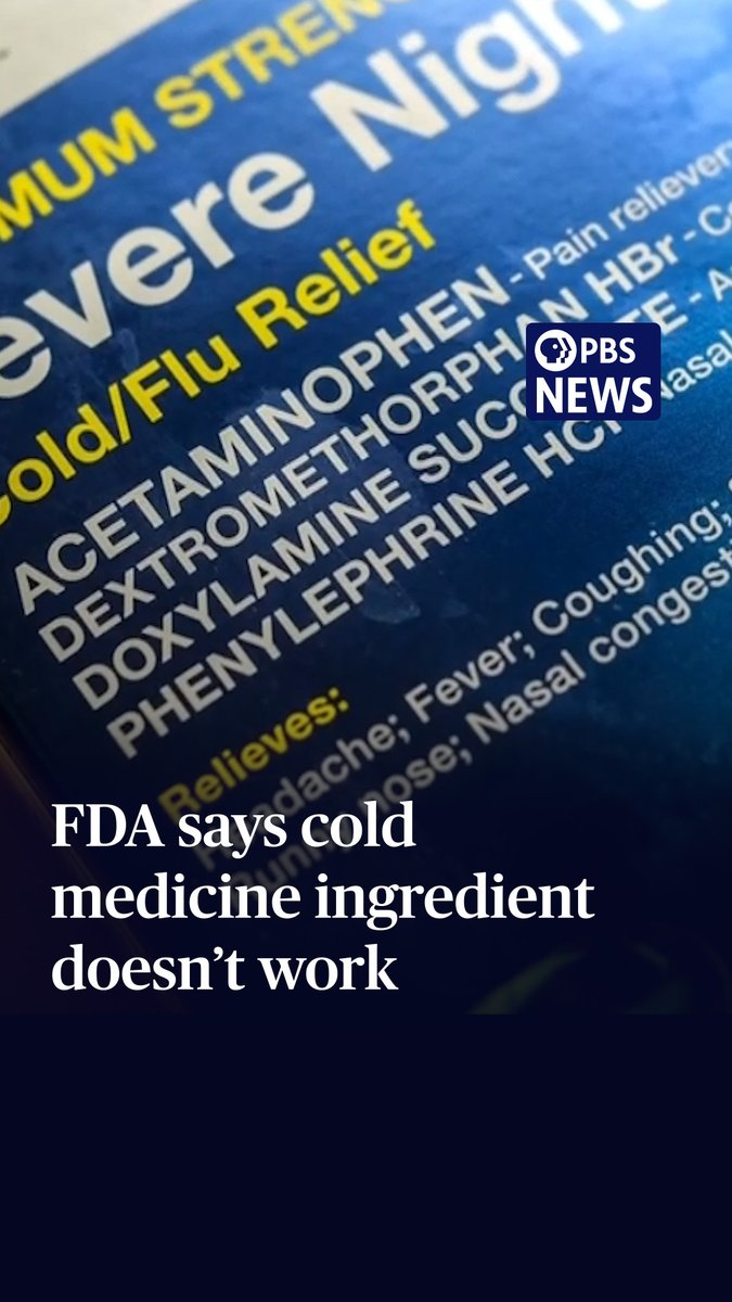 An ingredient found in many over-the-counter cough and cold medicines is ineffective and should be removed, according to a Food and Drug Administration proposal. Phenylephrine is an ingredient in versions of popular cold medicines, including NyQuil, Benadryl and Sudafed. While phenylephrine has not been deemed unsafe, the FDA is proposing to remove the ingredient because it's ineffective when it's taken as a pill or syrup. Phenylephrine can work when administered in a nasal spray. To help us understand the FDA's proposal, Stephanie Sy interviewed Randy Hatton. He's a professor at the University of Florida's College of Pharmacy who has been raising awareness about this issue for two decades.