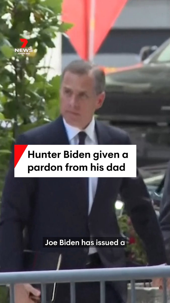 Joe Biden has issued a pardon for his son Hunter saying he'd been selectively and unfairly prosecuted. It's a huge reversal for the U.S. President who'd previously said he wouldn't use his powers. Hunter Biden was due to be sentenced next week on federal gun charges. #joebiden #hunterbiden #biden #pardon #president #uspolitics #7NEWS