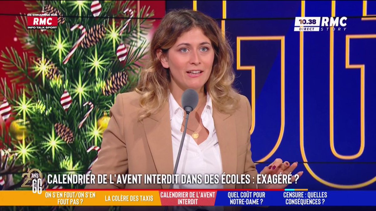 🗓️ Le calendrier de l’Avent interdit dans les écoles de l’Aisne 🗣️ Flora Ghebali : "Je suis pour qu'on ajoute une date du calendrier musulman et juif aux jours fériés français ! Qu'on puisse célébrer les cultures les unes des autres..." #GGRMC