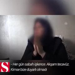 Katil Esed'in cezaevlerinde tecavüze uğrayan kadınları ne ara unuttunuz. Bir kadının söyledikleri, 'Allah için yapma' derdim. 'Allah yoktur' derdi. 'Peygamber için' derdim. 'O izinde' derdi