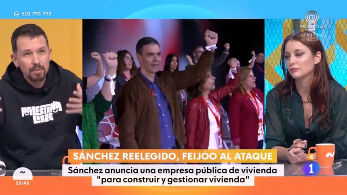 El PSOE levanta el puño, canta La Internacional, denuncia el golpismo judicial, habla de vivienda y su prensa afín habla de Sierra Maestra ¿Harán algo de izquierdas? No, pero es interesante que necesiten decir cosas de izquierdas 👇🏻